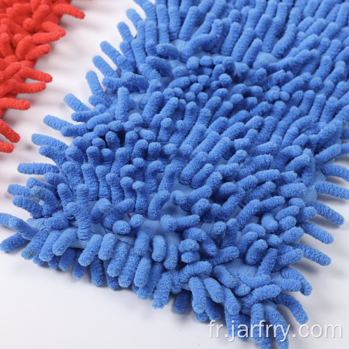 Tête de vadrouille de chenille en microfibre